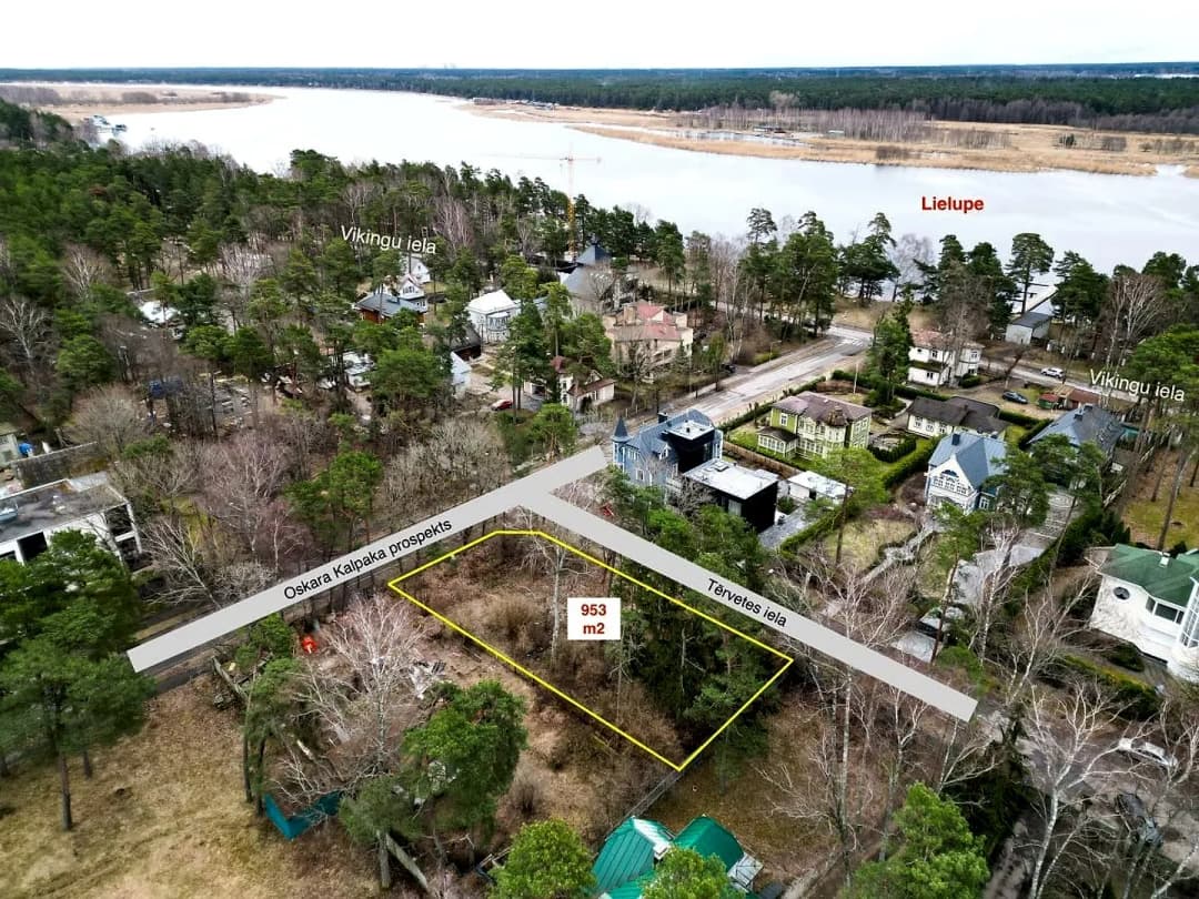 Zeme, 953㎡ - Jūrmala, Lielupe