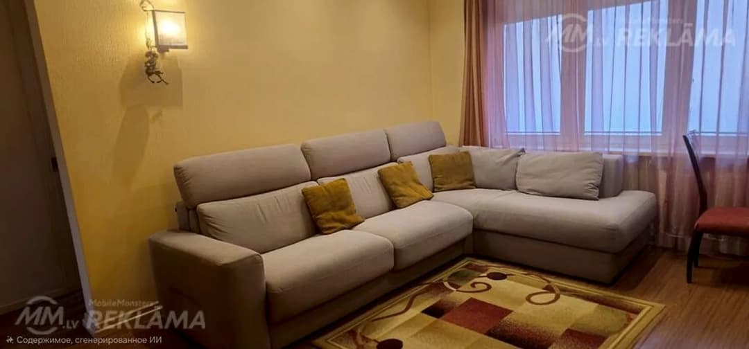 Dzīvoklis Jūrmalā, Kauguros, 58 м², 3 ist., 6 stāvs. — bilde 2