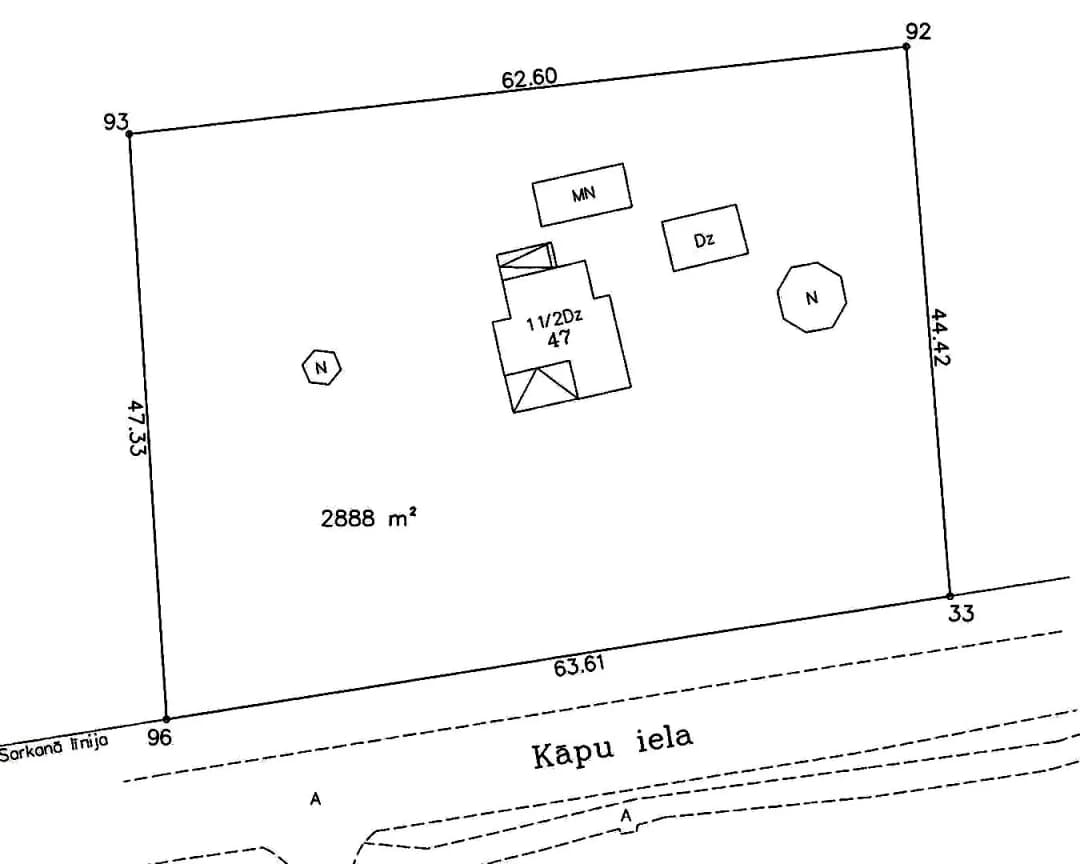 Zeme, 2888㎡ - Jūrmala, Melluži — bilde 4