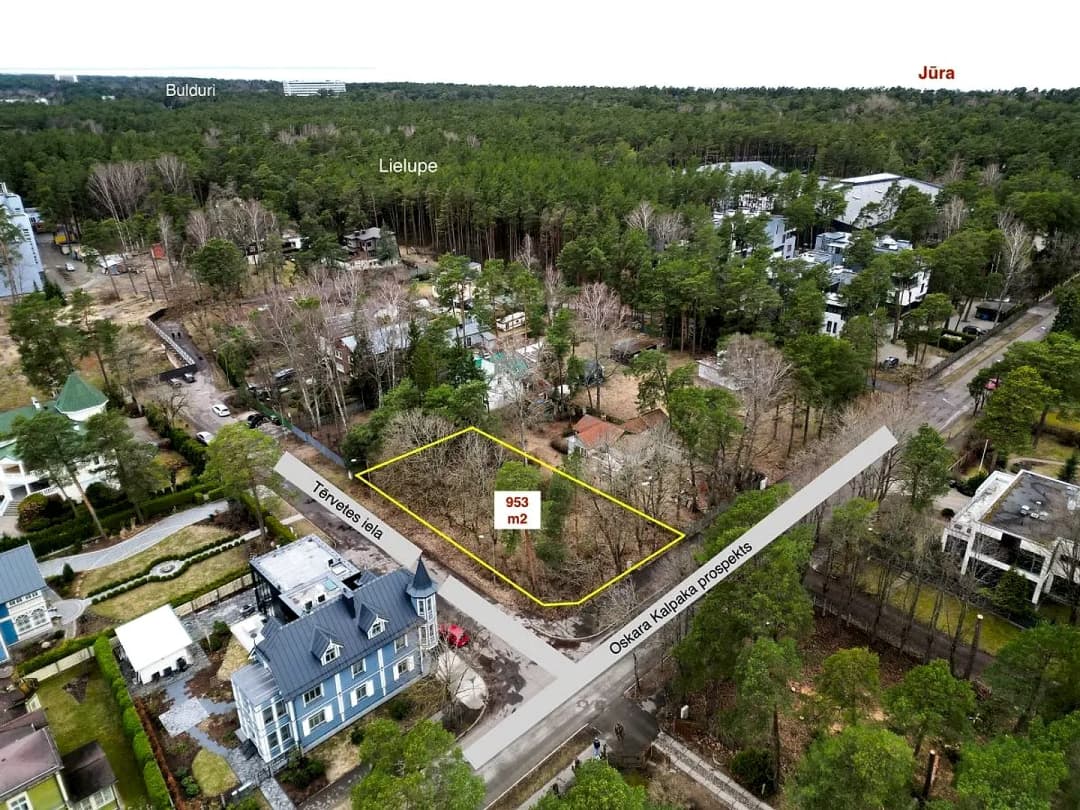 Zeme, 953㎡ - Jūrmala, Lielupe — bilde 3