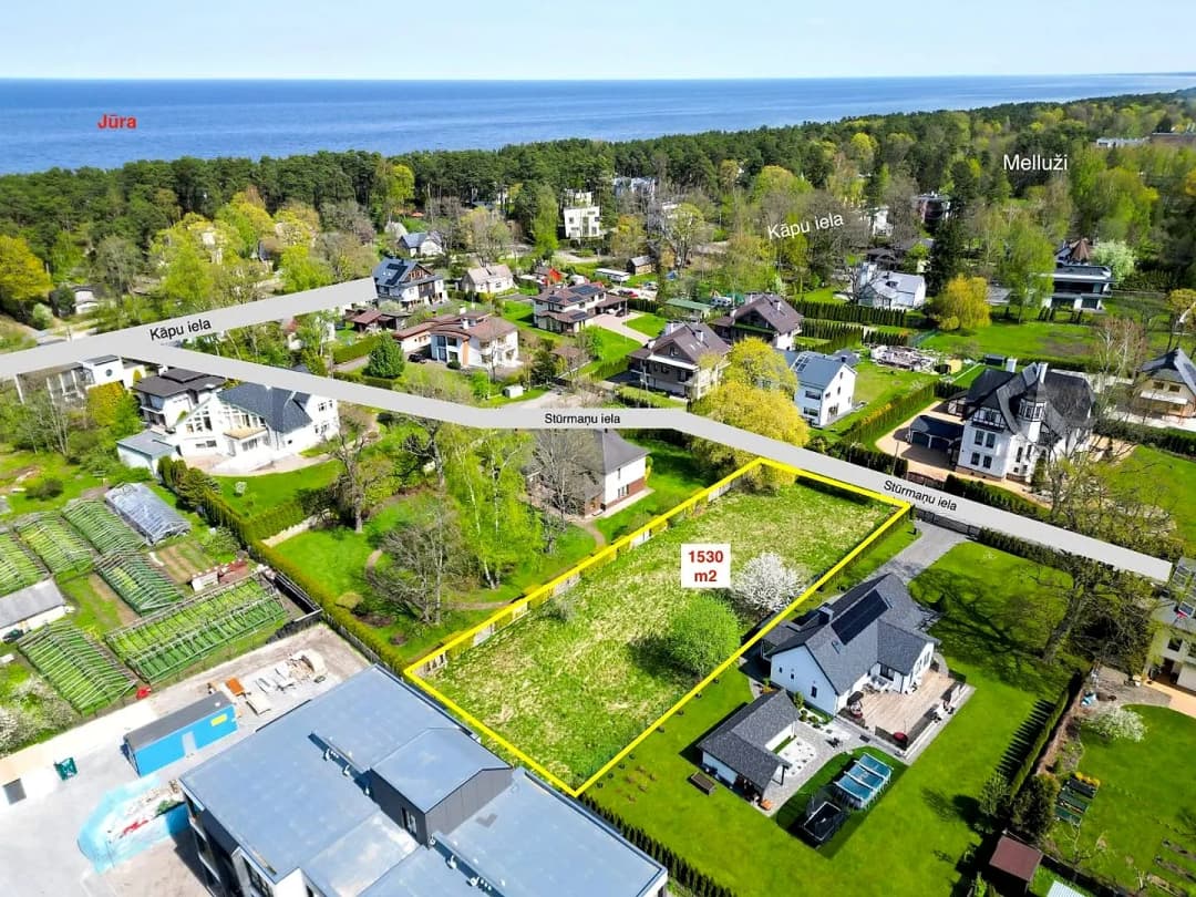 Zeme, 1530㎡ - Jūrmala, Melluži