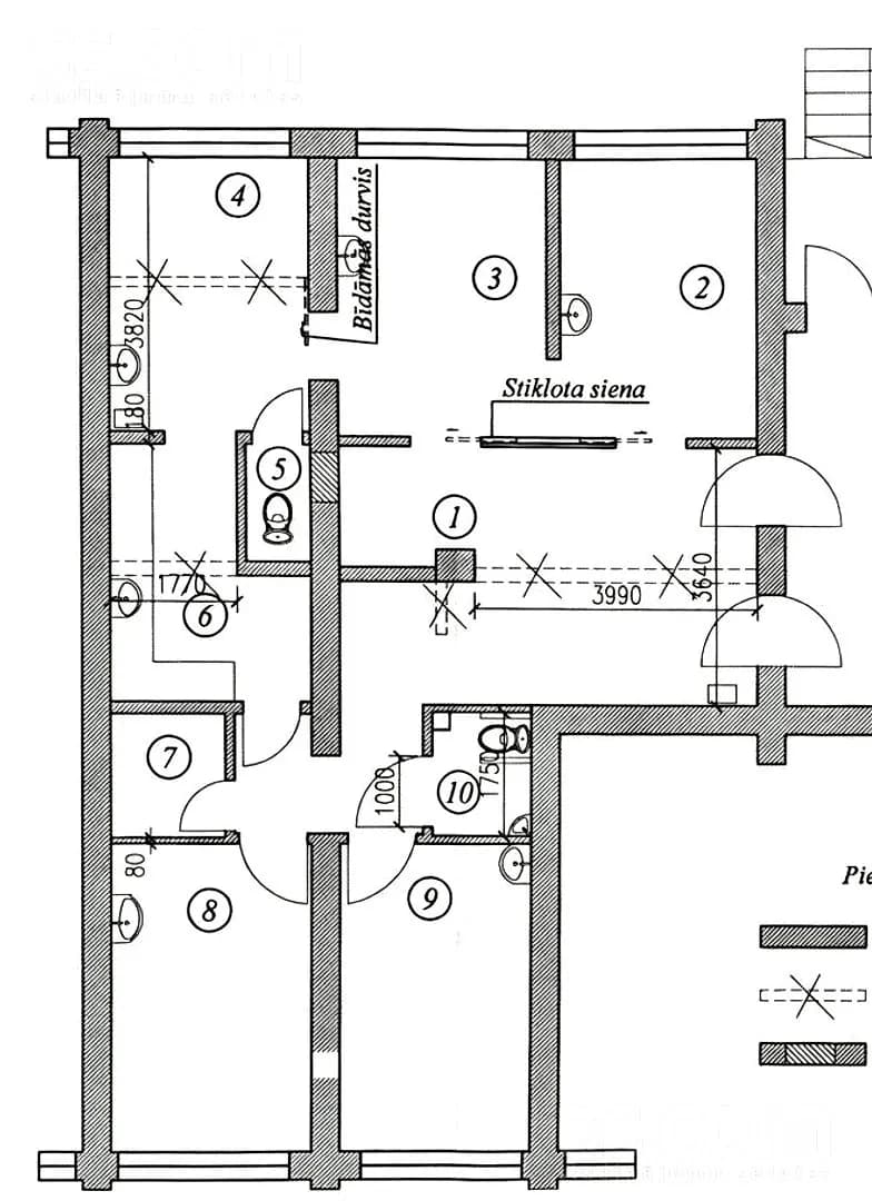 4 istabu dzīvoklis — L. Paegles 15 — bilde 3