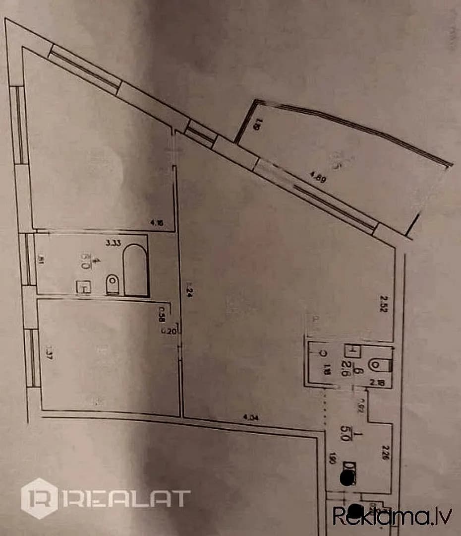 Trīsistabu dzīvoklis — Skanstes iela 29a