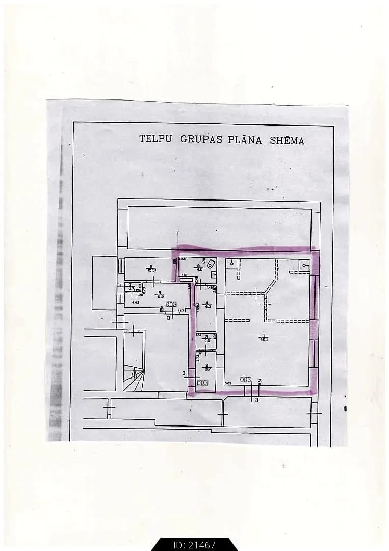 3-ist. Telpas, 63.00㎡ - Rīga, Centrs — bilde 4